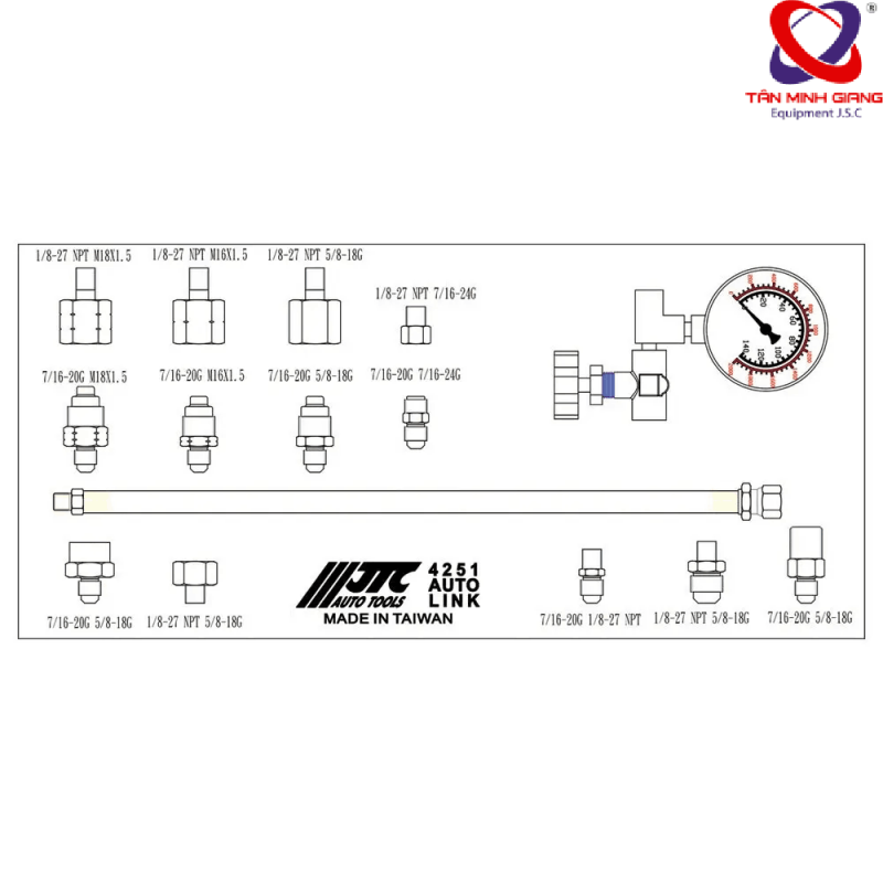 Thiết bị kiểm tra áp lực của hệ thống trợ lực lái